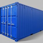 20ft blue shipping container